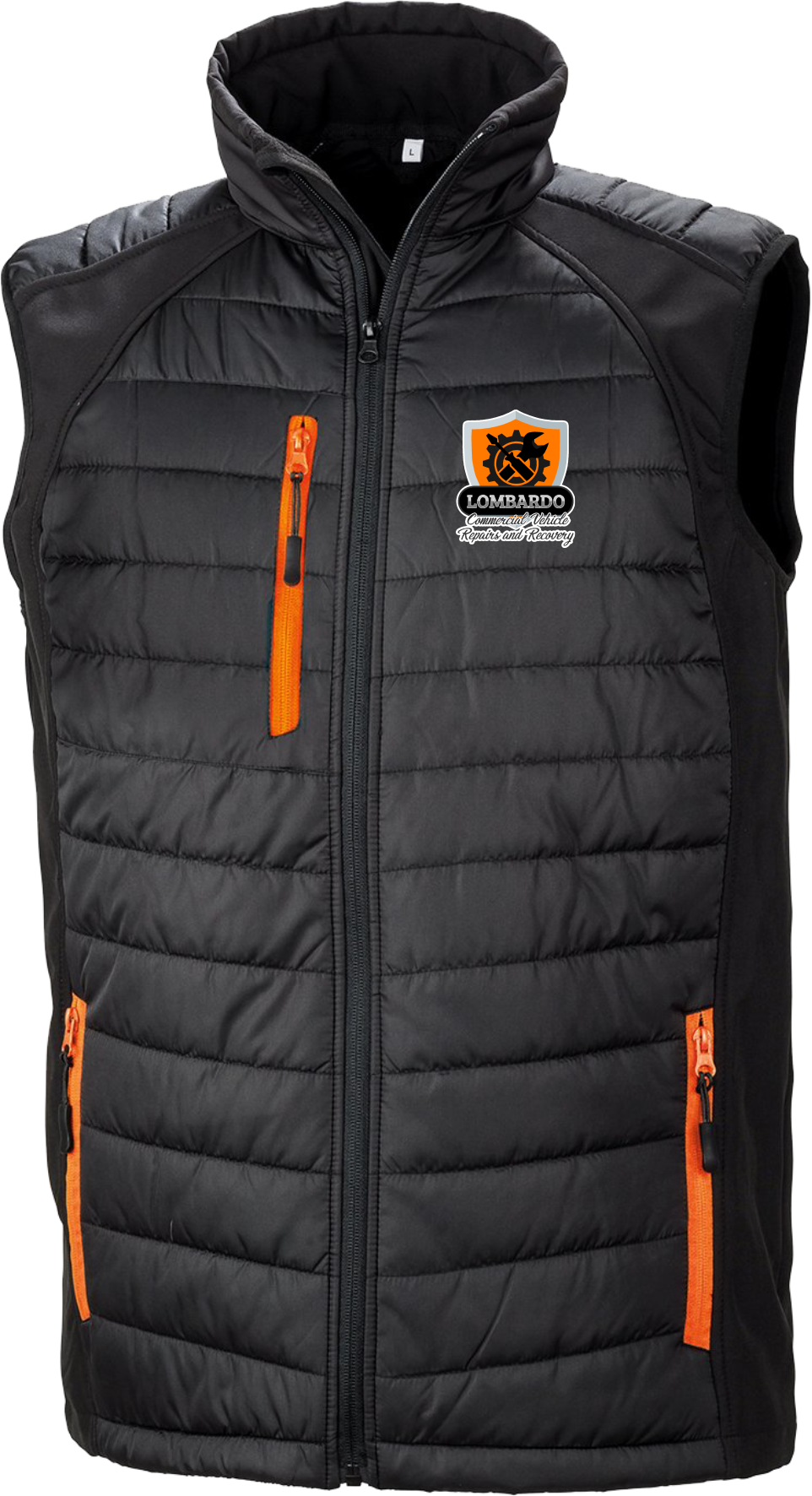 Padded softshell gilet - Made to order