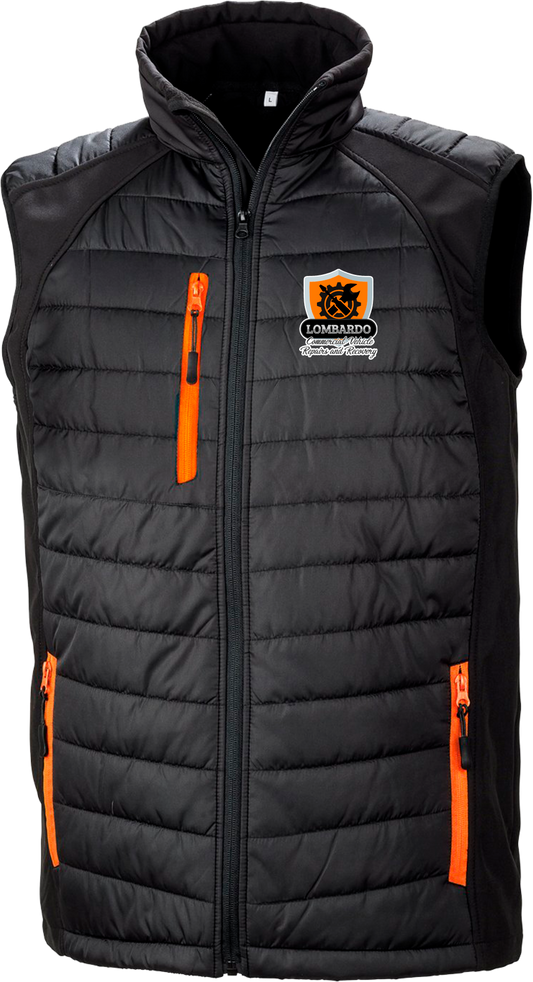 Padded softshell gilet - Made to order